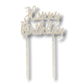 Golden Happy Birthday Cake Topper C/1