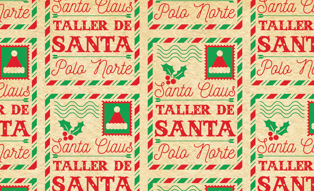 Papel Envoltura Taller de santa C/1