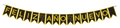 Banner Banderillas Dorado Feliz Año Nuevo C/1