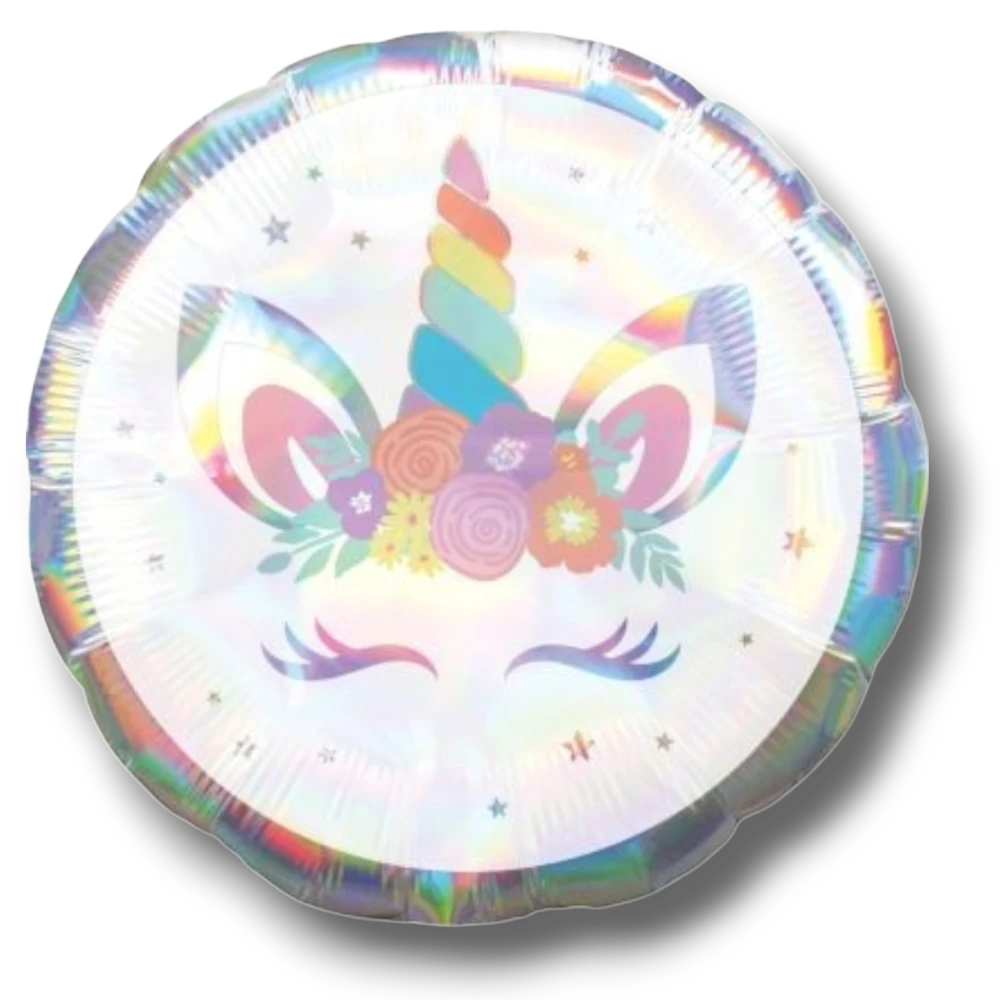 Balloon 18" Unicorn Party Iridescent C/1