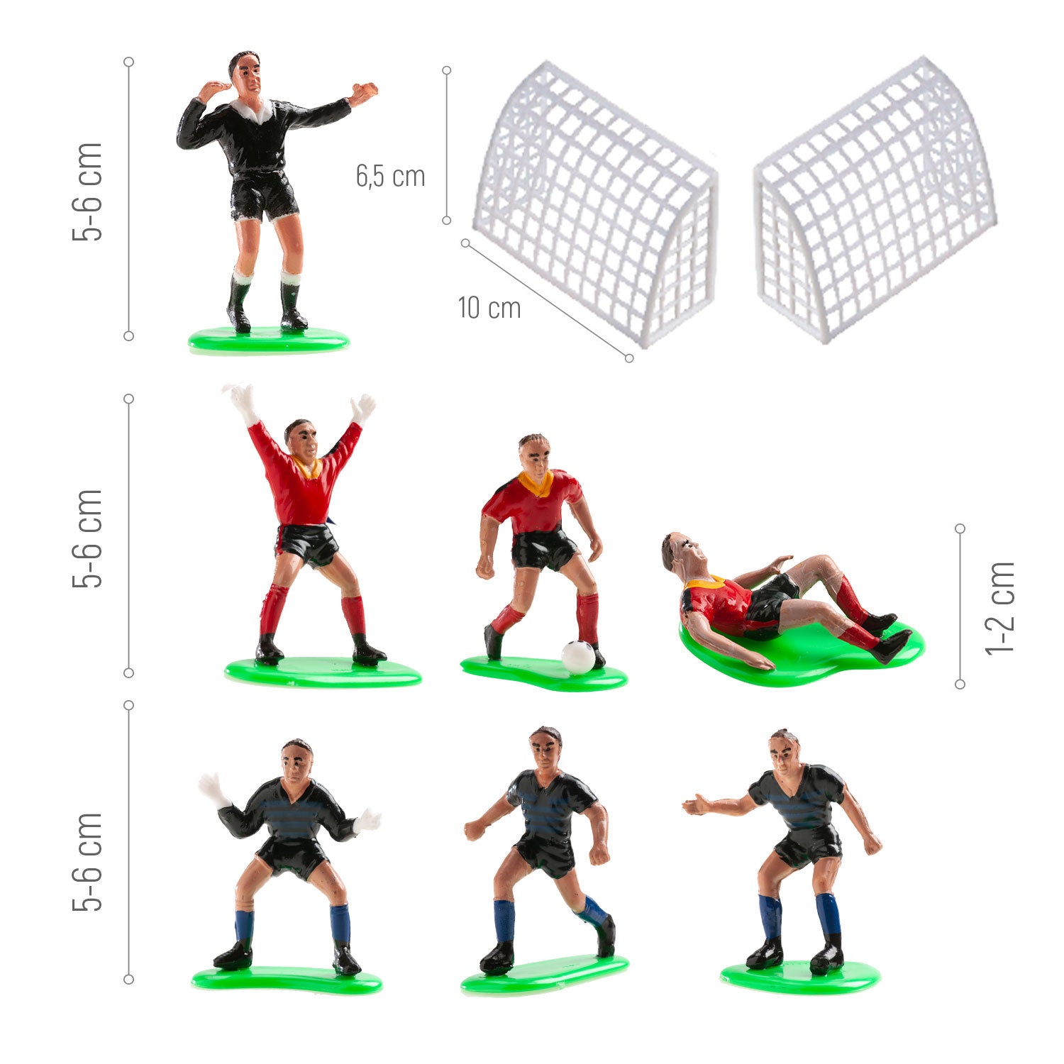 Kit Futbol Rojo Y Azul PVC