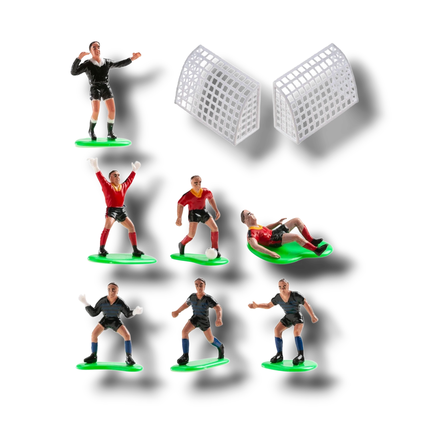 Kit Futbol Rojo Y Azul PVC