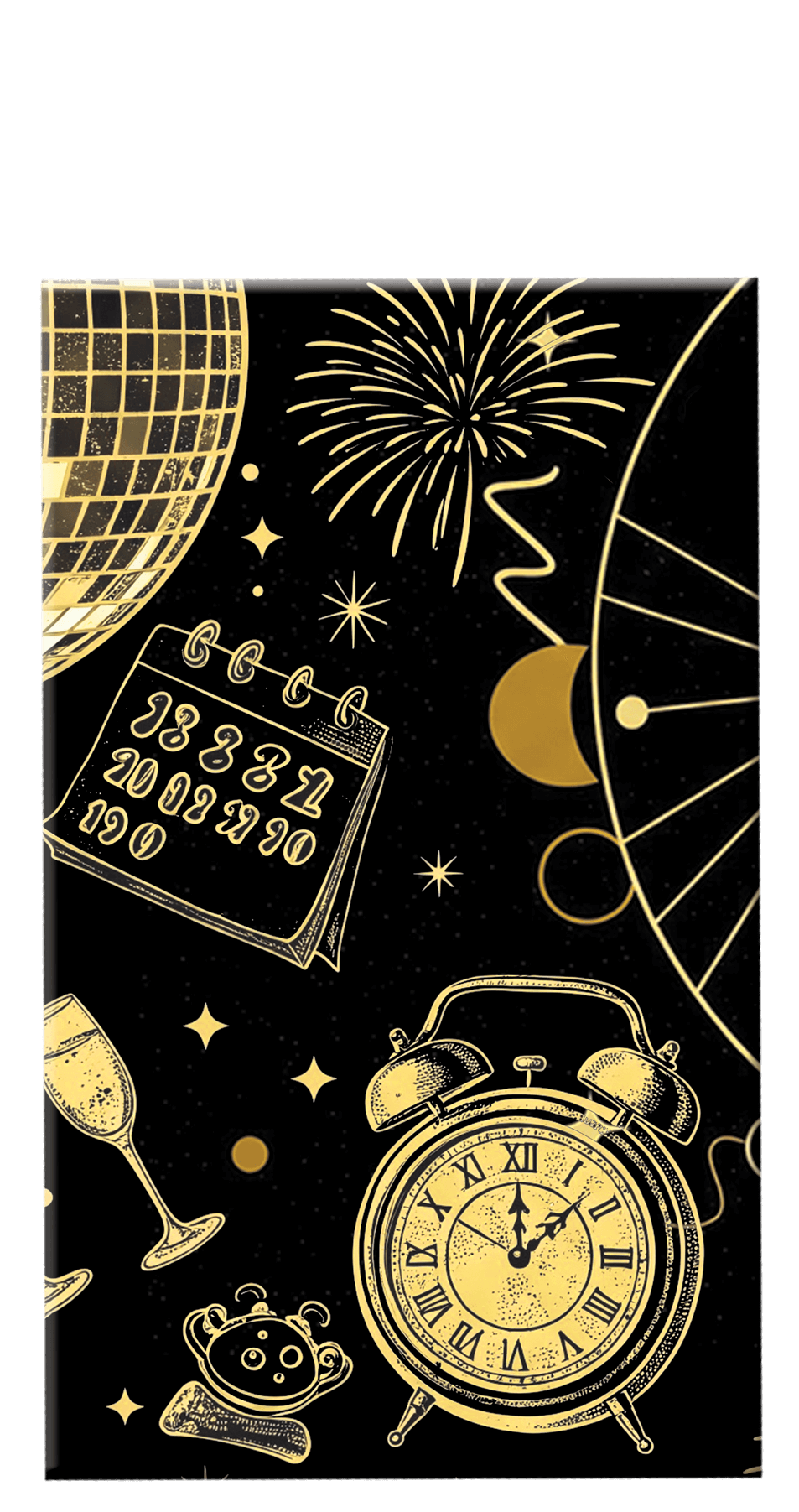 Mantel Esfera Disco Feliz  Año Nuevo C/1