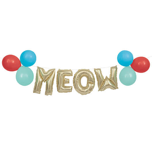 Balloon Banner Kit Meow C/1