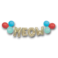 Balloon Banner Kit Meow C/1