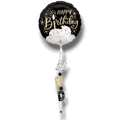 Globo 36" Satin Black Birthday C/1