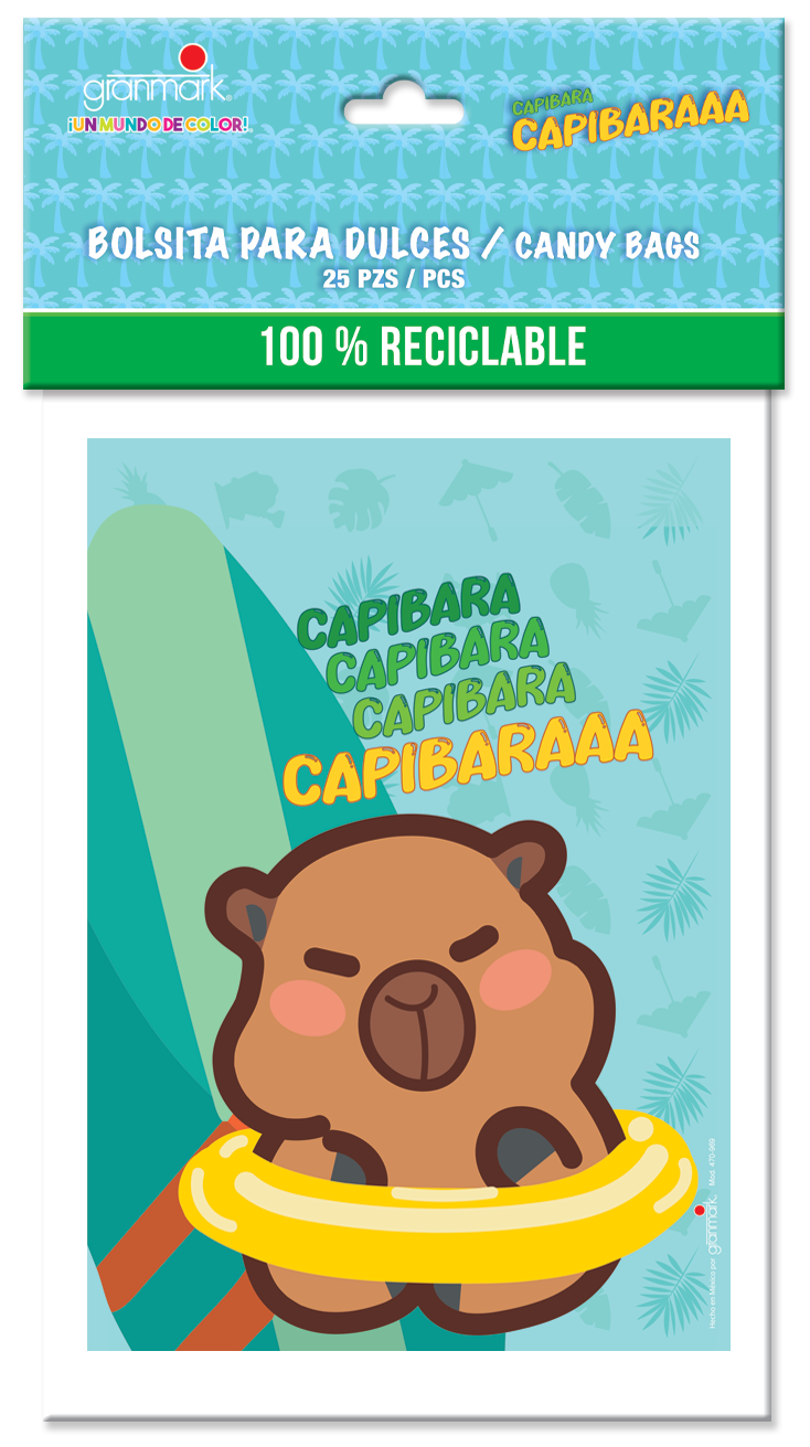 Bolsa Para Dulces Capibara Summer C/25