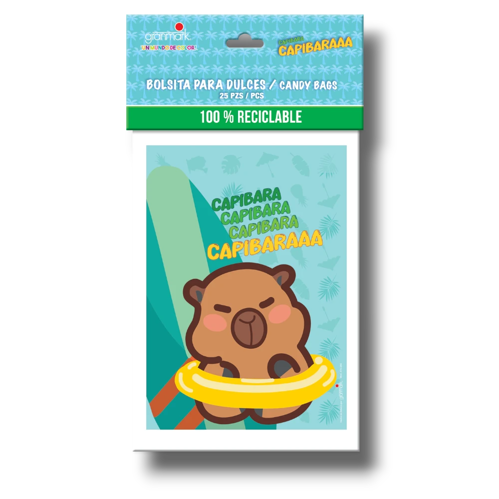 Bolsa Para Dulces Capibara Summer C/25