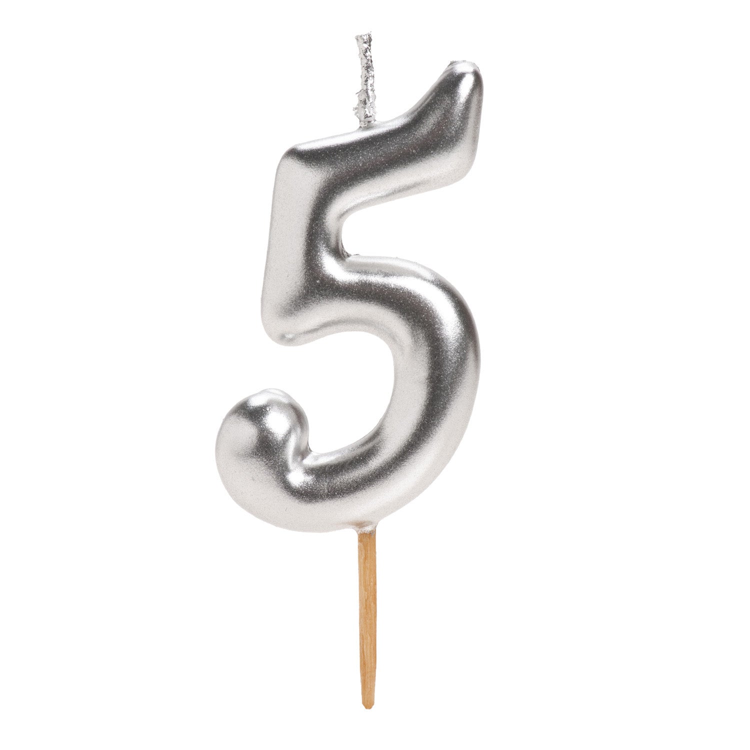 Vela Comic Plata Numero 5 C/1