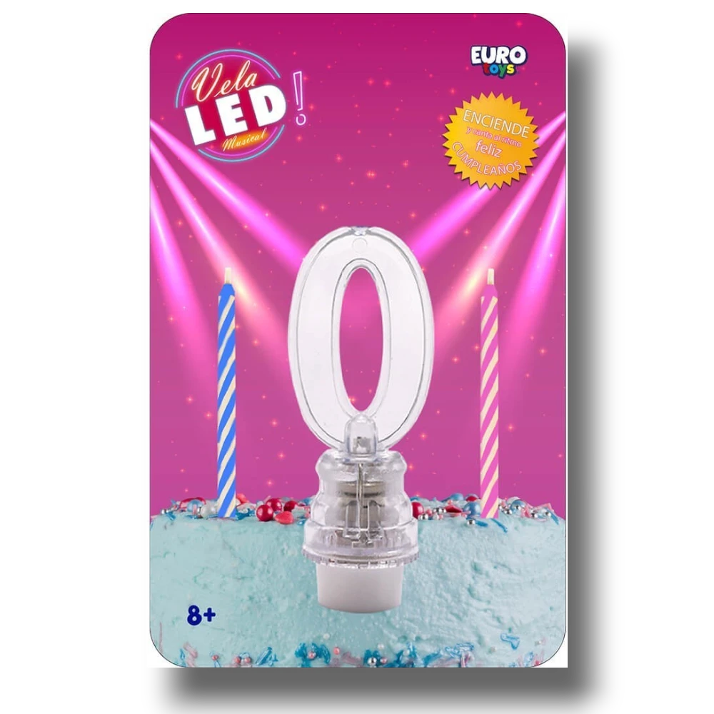 Vela Led Numero 0 C/1