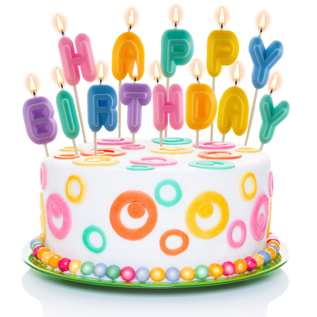 Vela Happy Birthday Colores C/13