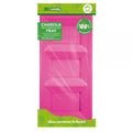 Charola Rectangular Con Division Magenta C/3