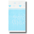 Blue Hearts Baby Shower Tablecloth C/1