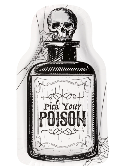 Plato Figura 9" Sketchy Skull Bottle C/8