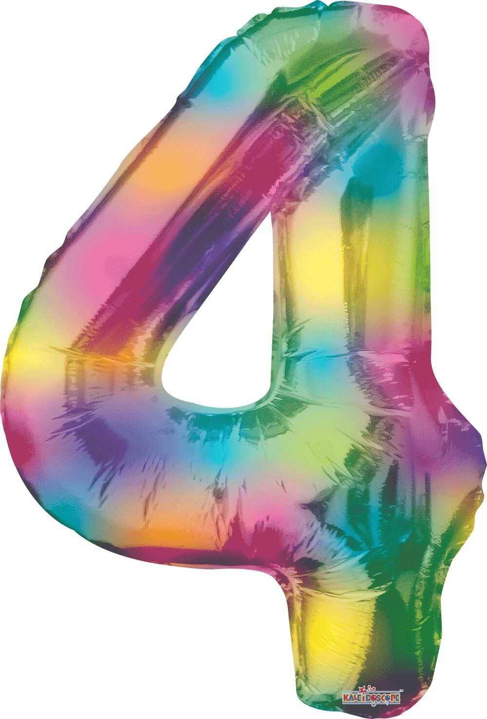 Globo 36" Numero 4 Multicolor C/1