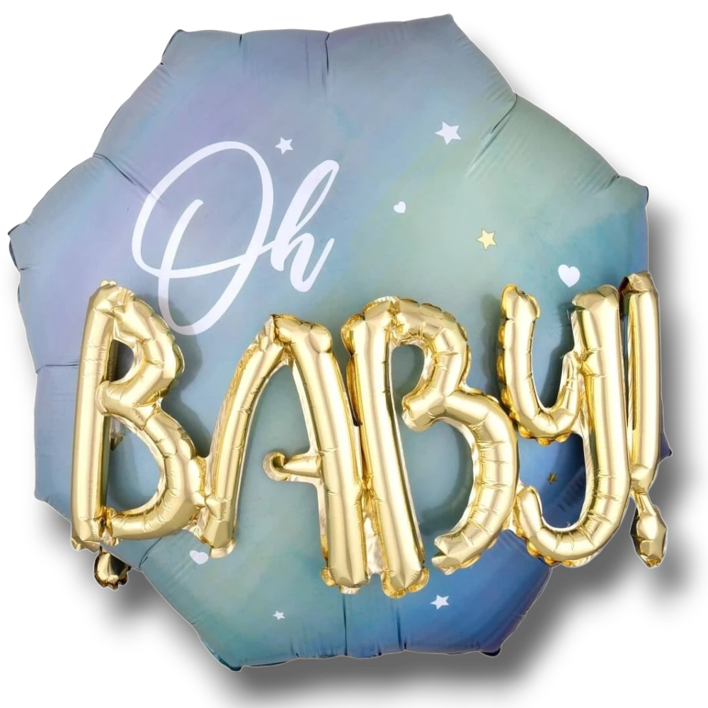 36" Oh Baby Blue Balloon C/1