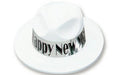 HNY White Velour Fedora Hat C/1
