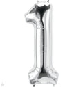 14" Balloon Number 1 Silver C/1