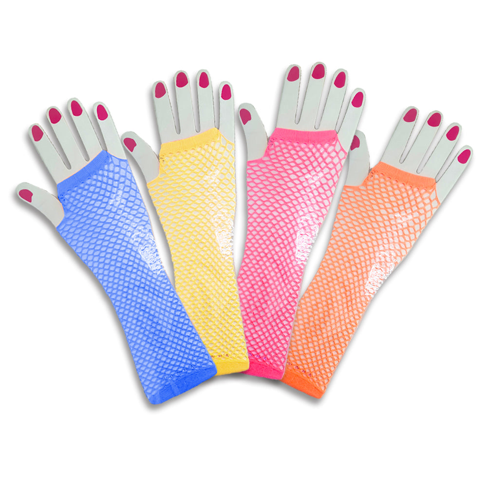 Colored Fishnet Gloves (1 per pack)