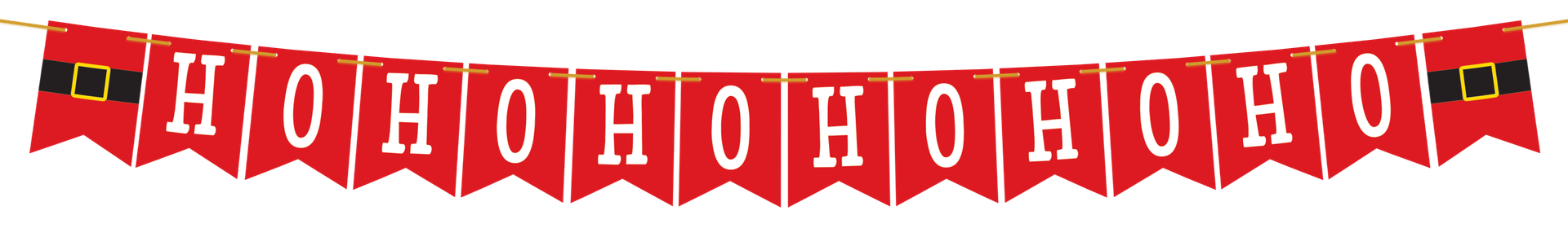 Banderin Colgante HoHoHo C/1