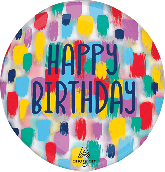 Burbuja 18" Painterly Happy Birthday C/1