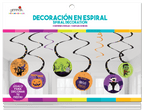 Adorno Espiral Calabazas y Gatos C/8