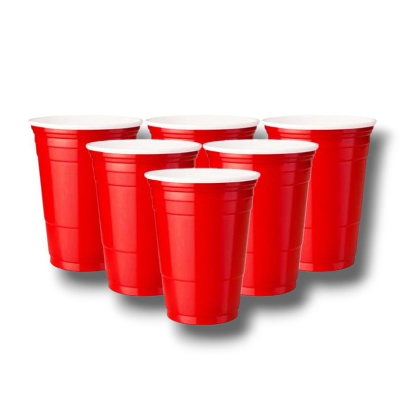 16oz Red Plastic Cup (16 Count)