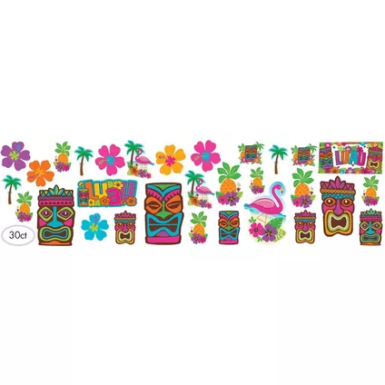 Kit De Decoracion Tiki C/30
