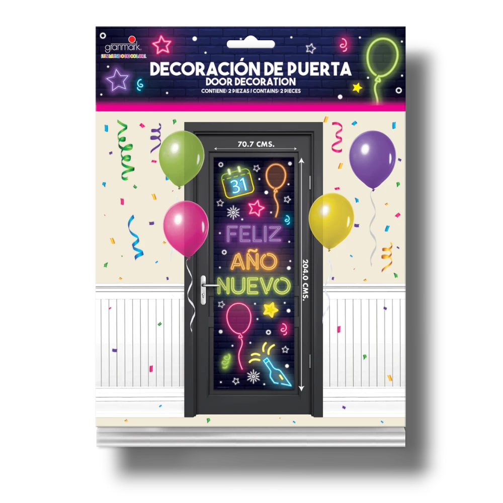 New Year's Door Decoration Colors