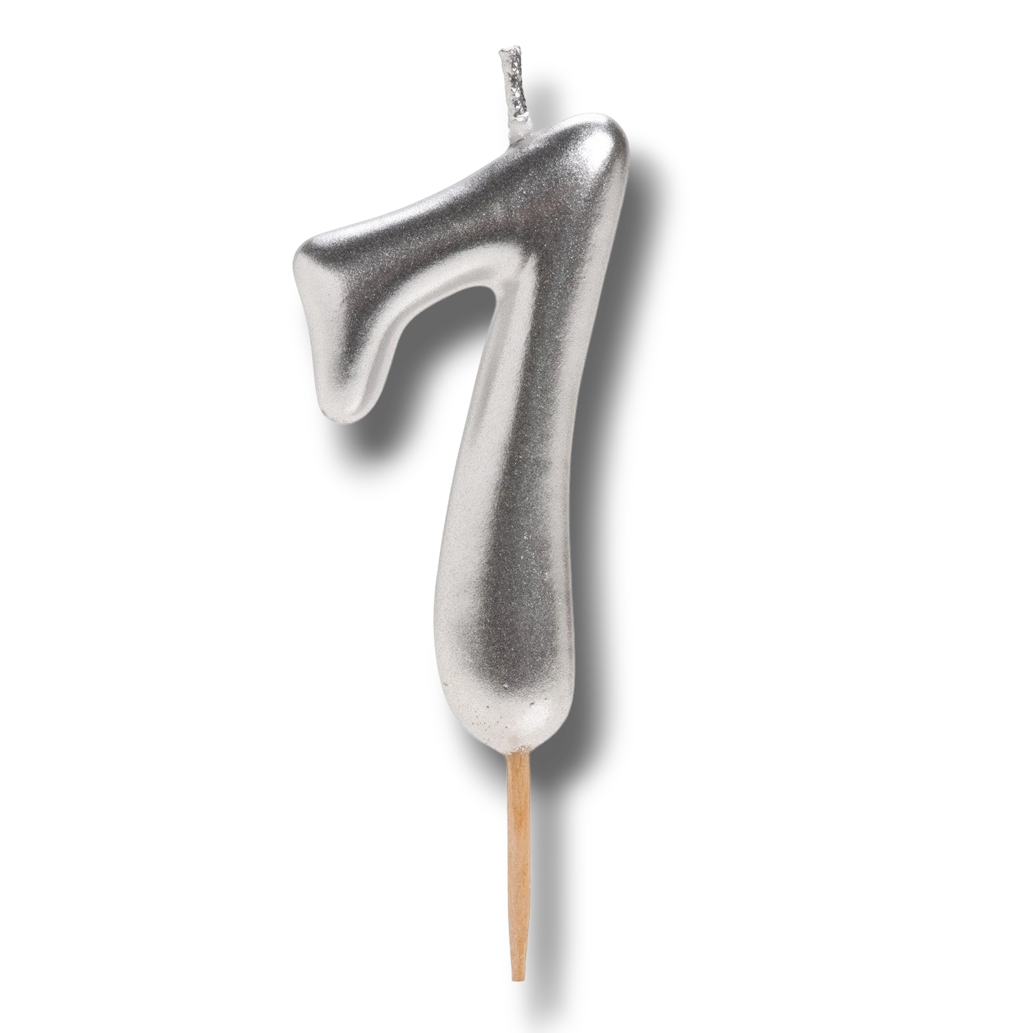 Silver Comic Candle Number 7 C/1