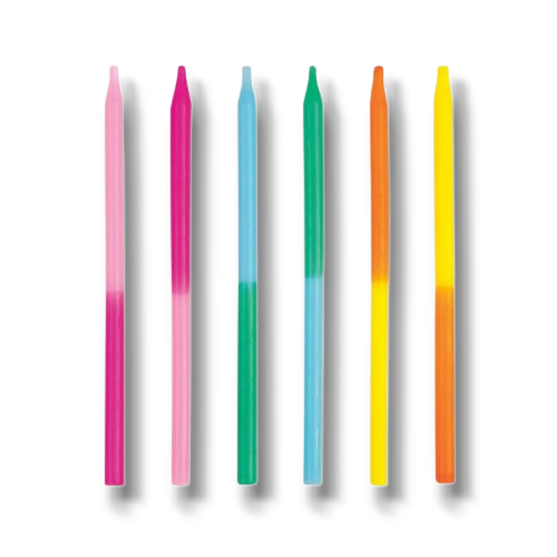 Long Colored Candles C/12