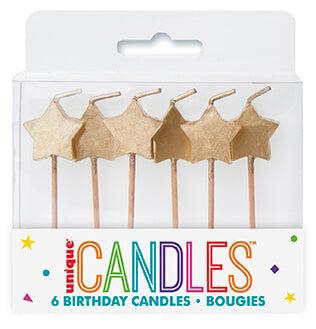 Star Foil Candle C/6