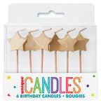 Star Foil Candle C/6