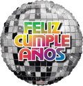 Globo 24" Feliz Cumple Disco Ball C/1