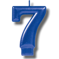 Vela Numero Azul 7 C/1