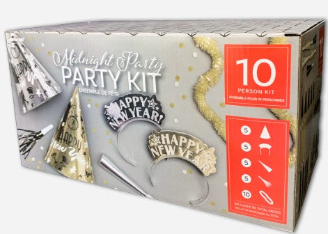Kit Midnight HNY Party For Para 10 Personas