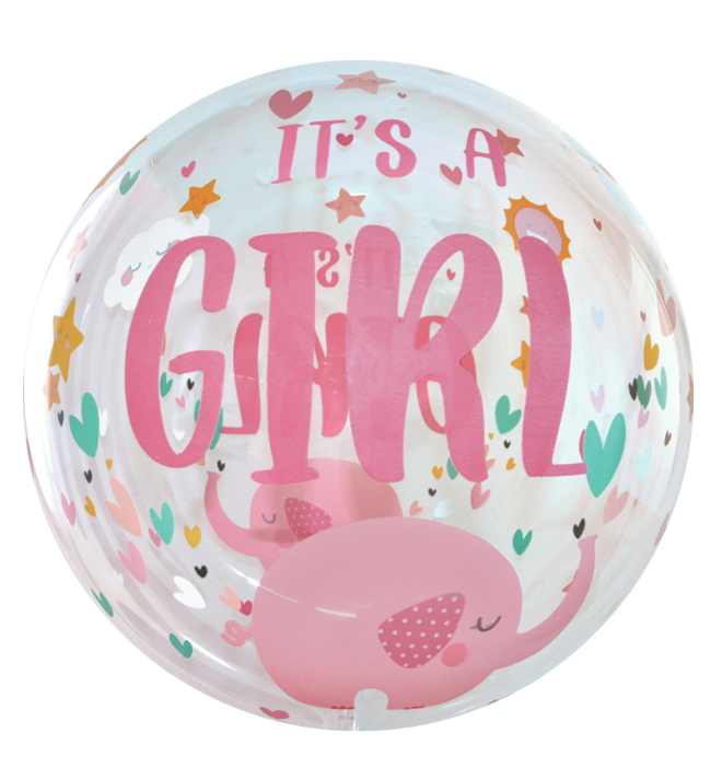 Balloon Orbz Crystal Its A Girl C/1