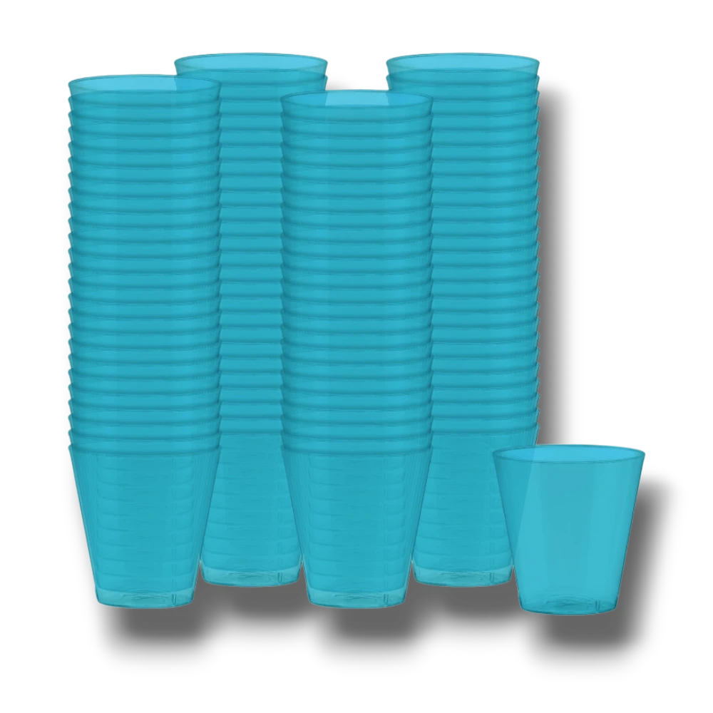 Vaso Shot 2oz Turquesa C/100