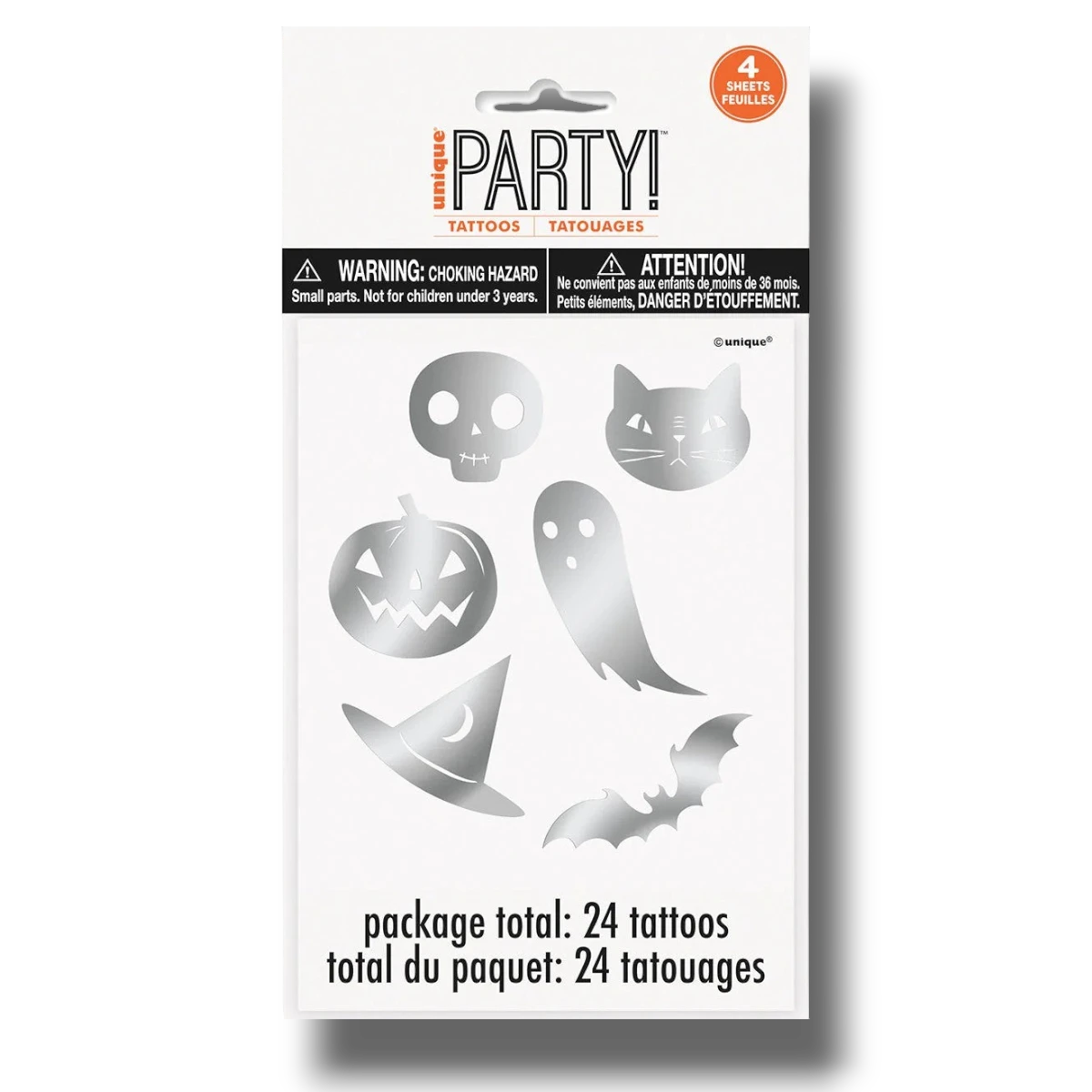 Halloween Foil Tattoos C/24