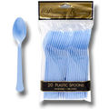 Cucharas Azul Pastel C/20