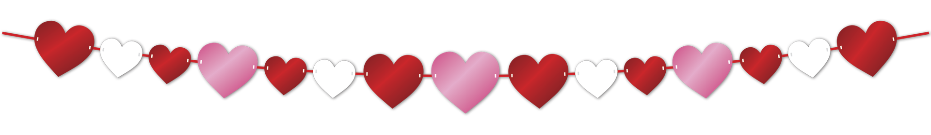 Die-Cut Hearts Mobile Garland C/1