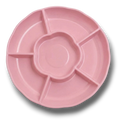 Charola Con Division Rosa Bebe C/3