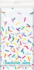 Pink Sprinkles Tablecloth (1 per table)
