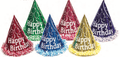 Cardboard Hat Happy Birthday Lei Trim C/1