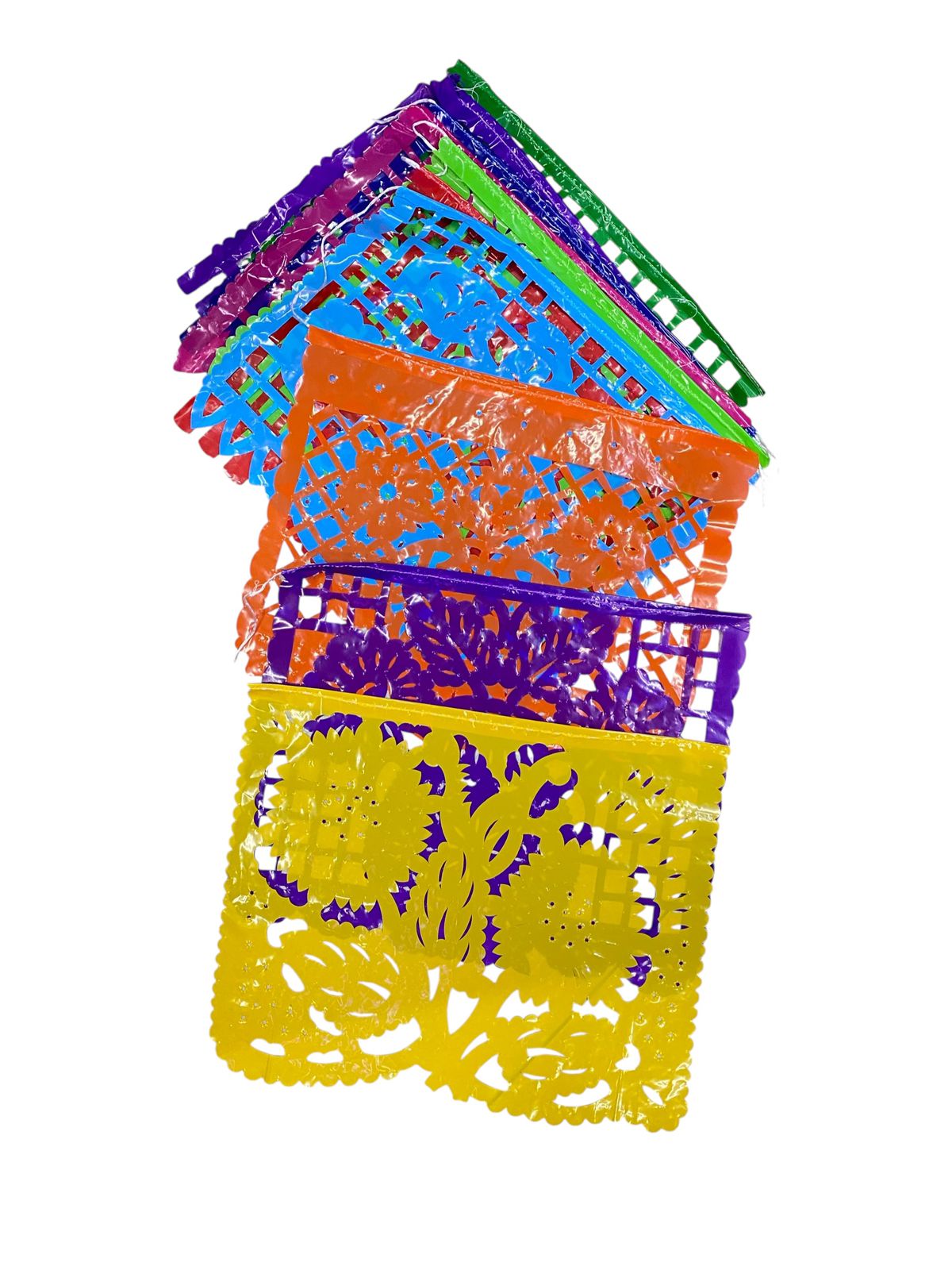 Enramada Plastico Floral Multicolor C/1