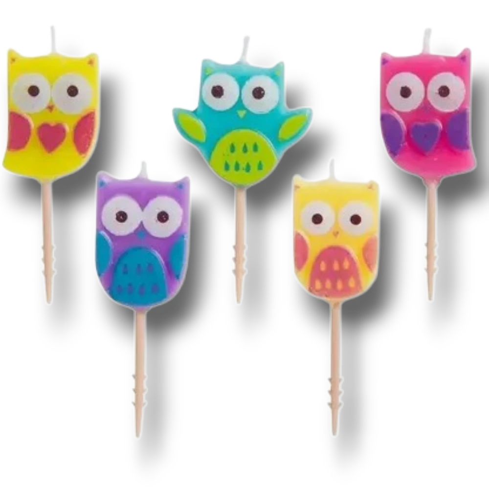 Owl Stick Candle (5 pieces)