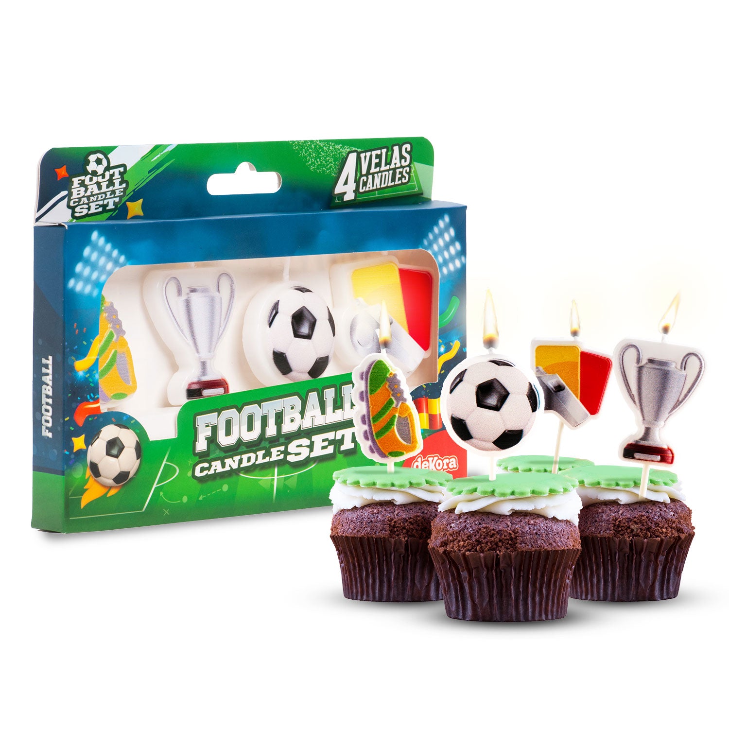 Vela Cumplaños Futbol C/4