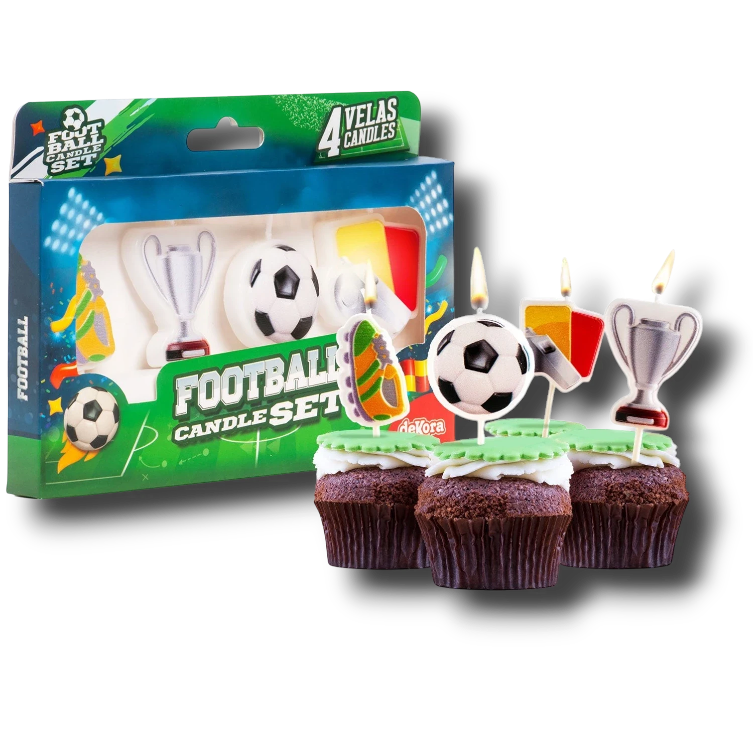 Vela Cumplaños Futbol C/4