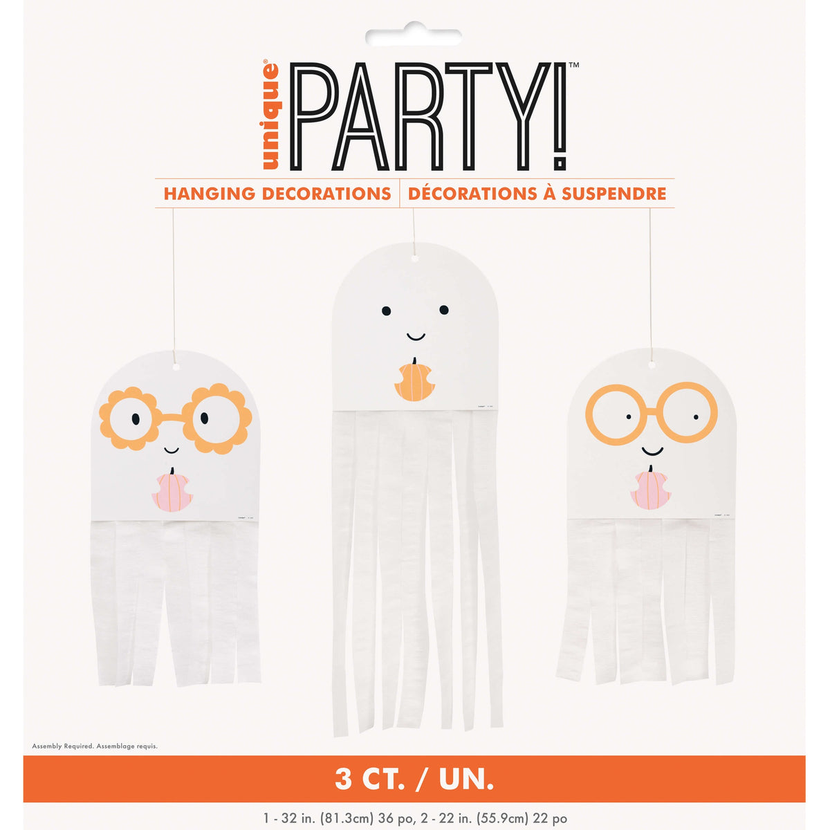 Hanging Decorations Groovy Ghosts C/3