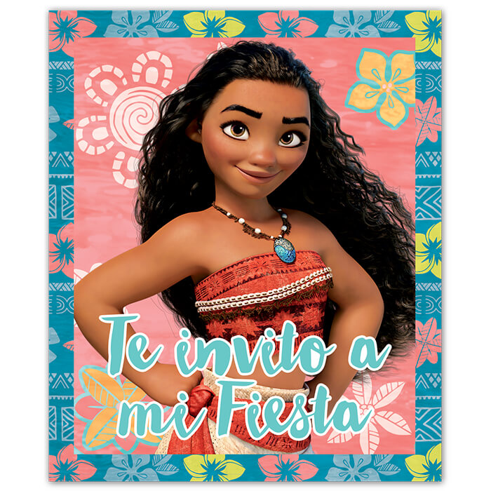 Invitaciones Moana C/6